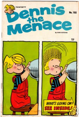 - -DENNIS THE MENACE #105 VG comic book 1969 FAWCETT- -
