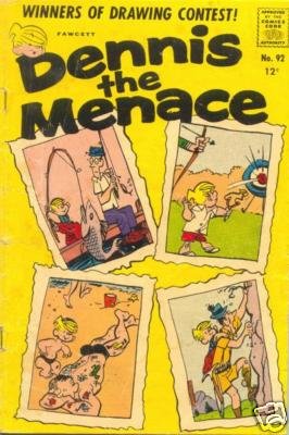 - -DENNIS THE MENACE # 92 GD comic book 1967 FAWCETT- -