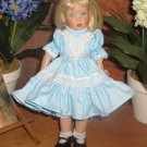 Sky blue vintage lace party dress
