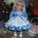 Blue silky party dress for Ann Estelle and Bitty Bethany