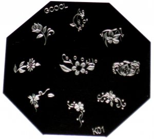 GCOCL Stamping Nail Art Image Plate K01