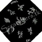 GCOCL Stamping Nail Art Image Plate E01 - Califonia Palm