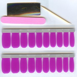 Fuchsia - 100% Dry Nail Polish Appiques / Sticker / Shield / Patch / Decal