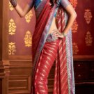 Red Georgette Saree with Blouse