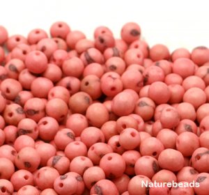 Acai beads, Pack of 50 beads - Light Pink