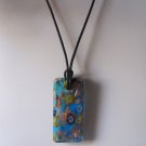 Glass Sparkle Necklace - Teal