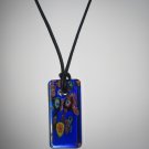 Glass Sparkle Necklace - Blue