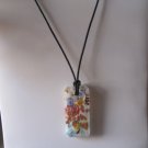 Glass Sparkle Necklace - White