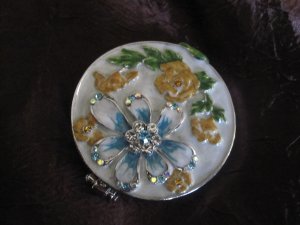 Compact - Blue Flower (Small)