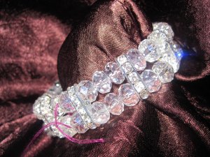 Clear Beaded Bracelet