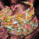 Multi-Colored Beaded Cuff Bracelet