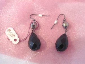 Black Drop Earrings