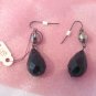Black Drop Earrings