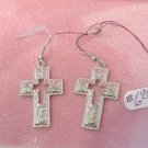 Silver Cross Earrings