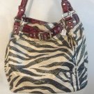 Zebra w/ Red Handbag