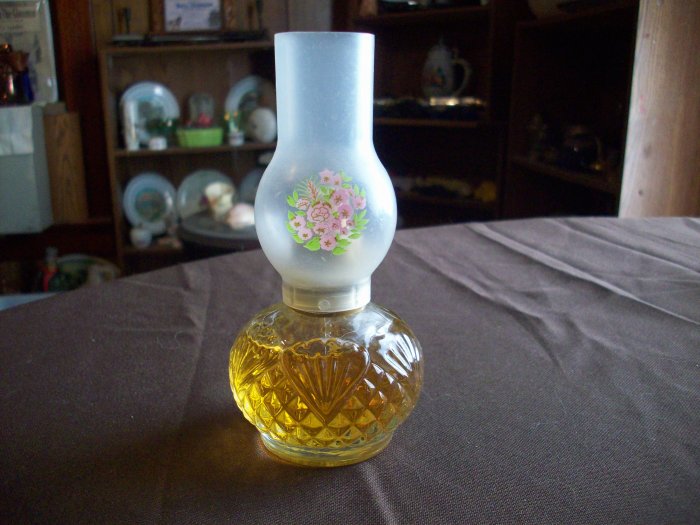 Avon Bottle Oil Lamp Full