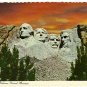 Vintage Postcard Mount Rushmore National Monument