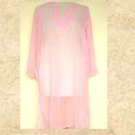 PINK CHIFFON DUSTER