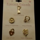 CUTE FOREVER FRIENDS PINS CHARMS HEART RING DAISY JEWEL