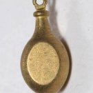 Vintage Gold Plated Brass Metal Fishing Weight Pendant