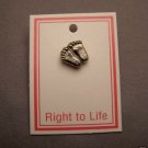 BABY FEET RIGHT TO LIFE PIN JEWELRY VINTAGE COLLECTIBLE