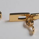 VINTAGE GOLD TONE CLIP ON MONET EARRINGS JEWELRY