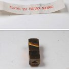 OLD VINTAGE GOLD TONE METAL WHISTLE PENDANT CHARM
