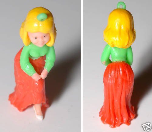VINTAGE CHARACTER RUBBER PLASTIC PRINCESS WHITE SLIPPE
