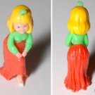 VINTAGE CHARACTER RUBBER PLASTIC PRINCESS  WHITE SLIPPE
