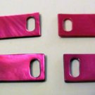 Vintage Hot Pink Seashell Jewelry Making Connector Set