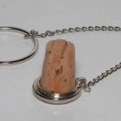 Vintage Silver Metal Wine Cork Stopper Ready for Topper