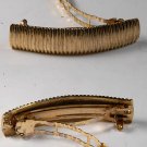 VINTAGE GOLD TONE EDUARDO HAIR BARRETTE CLIP COMB ACCES