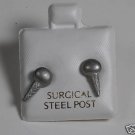 VINTAGE SILVER METAL ICE CREAM CONE EARRING JEWELRY