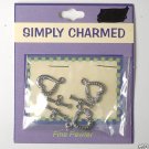 FINE PEWTER HEART SHAPED FANCY TOGGLE CLASP BEADS