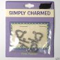 FINE PEWTER HEART SHAPED FANCY TOGGLE CLASP BEADS