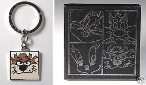 TAZMANIAN DEVIL WARNER BROTHER KEYCHAIN LOONEY TOONS ME
