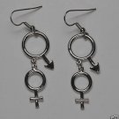 VINTAGE 70’S MALE FEMALE GENDER EARRINGS JEWELRY