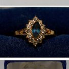 ALLISON REED BLUE SAPPHIRE CUBIC ZIRCONIA RING JEWELRY