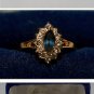 ALLISON REED BLUE SAPPHIRE CUBIC ZIRCONIA RING JEWELRY