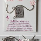 VINTAGE CHILD CARE AWARNESS NECKLACE  18 INCH CHAIN