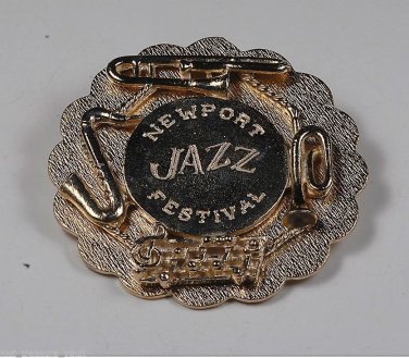 VINTAGE NEWPORT RHODE ISLAND JAZZ FESTIVAL 60'S  PIN