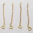 Vintage Chain Guard Brass Gold Extender Safety Catch Jewelry Making Spring Clasp
