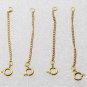 Vintage Chain Guard Brass Gold Extender Safety Catch Jewelry Making Spring Clasp