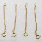 Vintage Chain Guard Brass Gold Extender Safety Catch Jewelry Making Spring Clasp