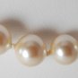 Vintage Monet White Glass Graduated Pearl Strand Necklace Jewelry Box Clasp