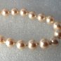 Vintage Monet White Glass Graduated Pearl Strand Necklace Jewelry Box Clasp