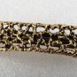 Vintage Hair Barrette Gold Tone Metal Crochet Style Spaces Hair Accessorie