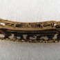 Vintage Hair Barrette Gold Tone Metal Crochet Style Spaces Hair Accessorie