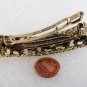 Vintage Hair Barrette Gold Tone Metal Crochet Style Spaces Hair Accessorie