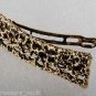 Vintage Hair Barrette Gold Tone Metal Crochet Style Spaces Hair Accessorie